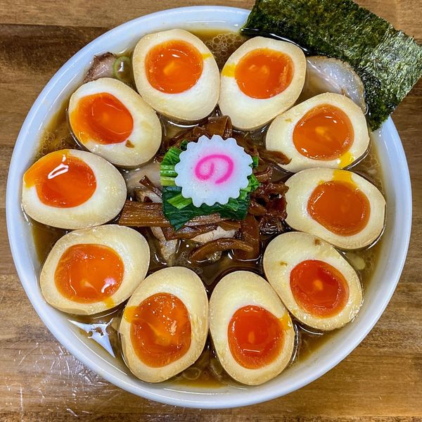 「しょうゆチャーシューメン ¥1,200+味玉×5 ¥500」@オランダ軒の写真