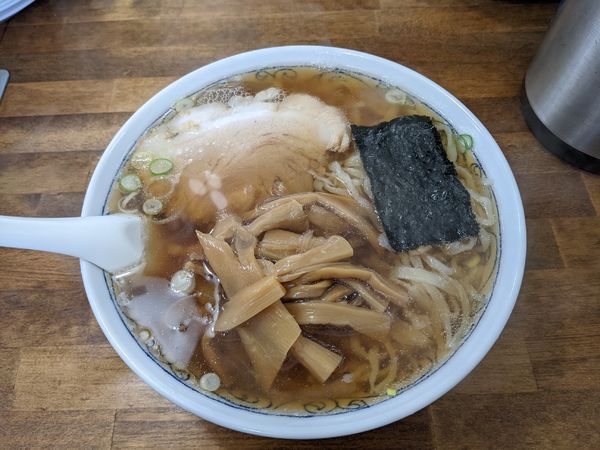 「メンマラーメン（大盛り）1000円」@青竹手打ラーメン ほそやの写真