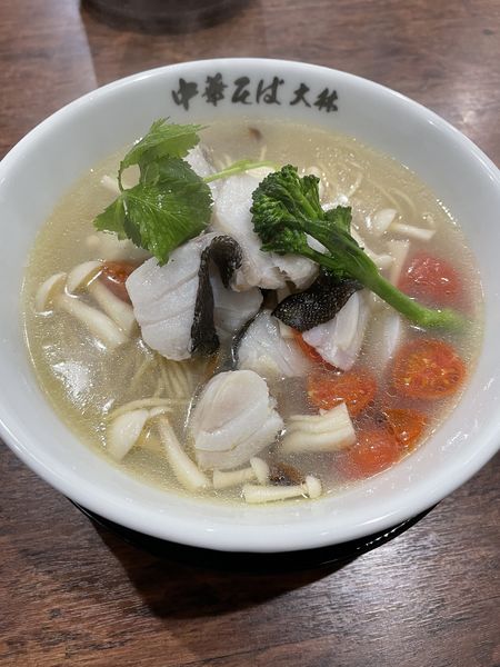 「蜆と鱈とちょいトマト」@鴨と鶏 中華そば 大林の写真