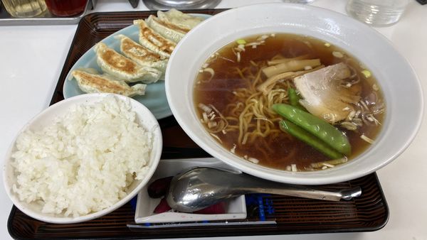 「ラーメン定食」@兆楽 道玄坂店の写真