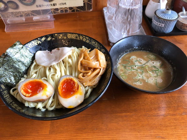 「つけ麺　麺大盛り800円」@天照の写真