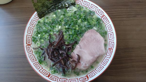 「ねぎらーめん」@博多長浜らーめんもりやの写真