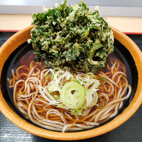 「春菊天(¥460)」@そば処 めとろ庵 後楽園店の写真