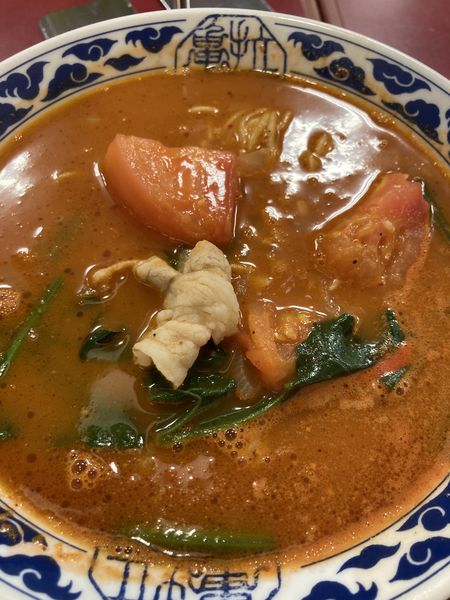 「トマトらーめん¥780」@九州らーめん亀王 箕面船場店の写真