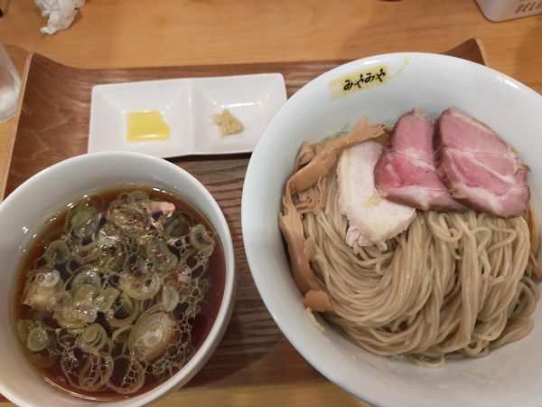 「つけそば鶏しょうゆ」@鶏びあんSobaみやみやの写真