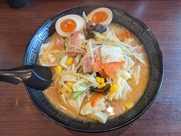 「赤味噌タンメン：850円」@北海道らーめん ほしみ屋 虎ノ門店の写真