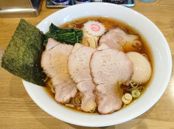「焼豚麺＋味付玉子」@白河中華そば こすがの写真