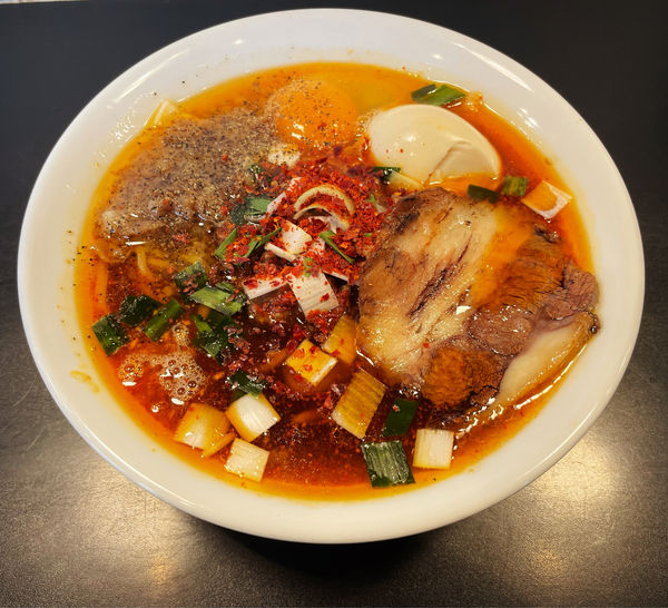 「限定　麺牛式スタミナ麺＋味玉」@麺牛 ひろせの写真