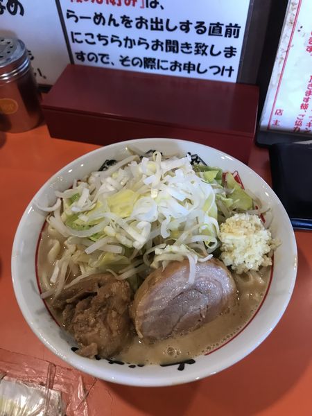 「ラーメン豚一切れ＋ニンニクネギ」@ちばからの写真