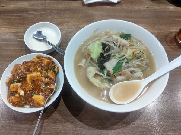 「野菜麺(並盛・150g)＋ミニ陳麻飯1,020円」@陳麻家 高崎駅西口店の写真