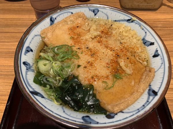 「きつねそば 380円」@若菜そば 阪急十三店の写真