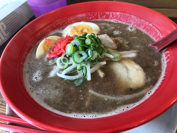 「宇部ラーメン＋茹で卵」@厚南食堂の写真