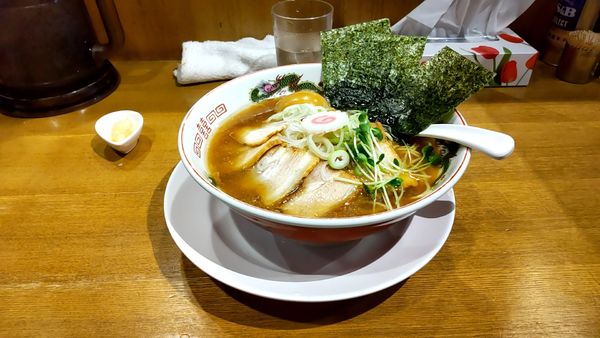 「特製中華そば1000円大盛100円」@鼈の写真