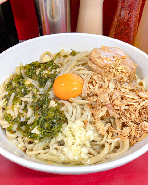 「大少なめ汁なし」@ラーメン二郎 湘南藤沢店の写真