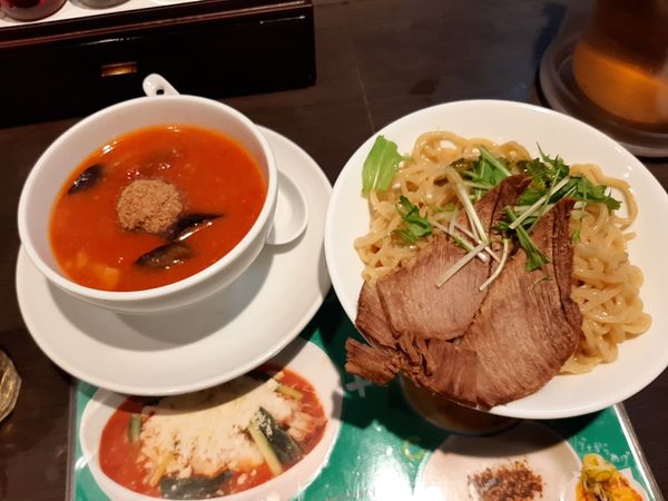 「太陽の濃厚トマトつけ麺950円」@太陽のトマト麺 錦糸町本店の写真