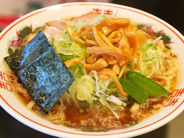 「あごだしラーメン　中　ネギ増し」@太平楽 泉店の写真