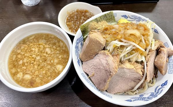 「つけ麺中+豚増し」@ラーメンどでん 大宮店の写真
