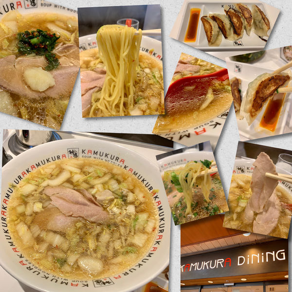 「おいしいラーメン750円＋餃子セット200円」@どうとんぼり神座 アトレ恵比寿店の写真