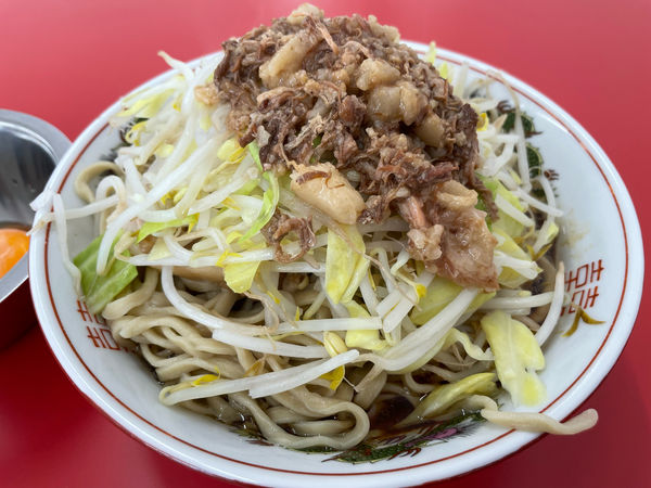 「小(750円)生たまご(50円)」@ラーメン二郎 ひたちなか店の写真