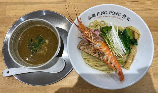 「濃厚海老醤油つけ麺」@和風ピンポン竹末の写真