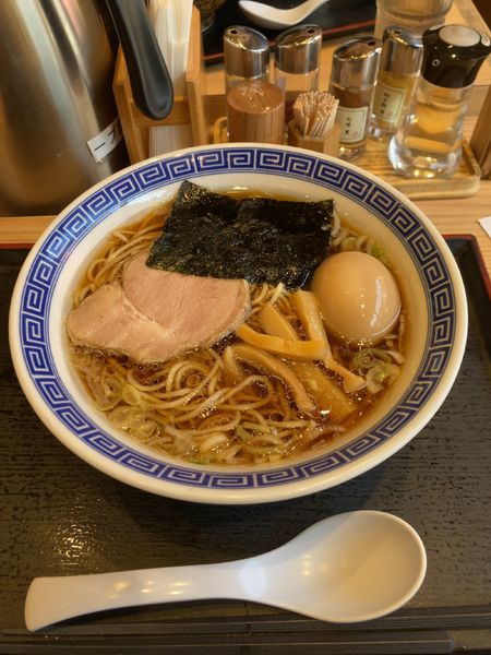 「味玉中華そば　590円」@舎鈴 北朝霞駅前店の写真