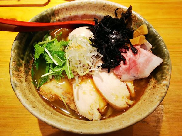 「得製焼きあご塩らー麺」@焼きあご塩らー麺 たかはし 上野店の写真