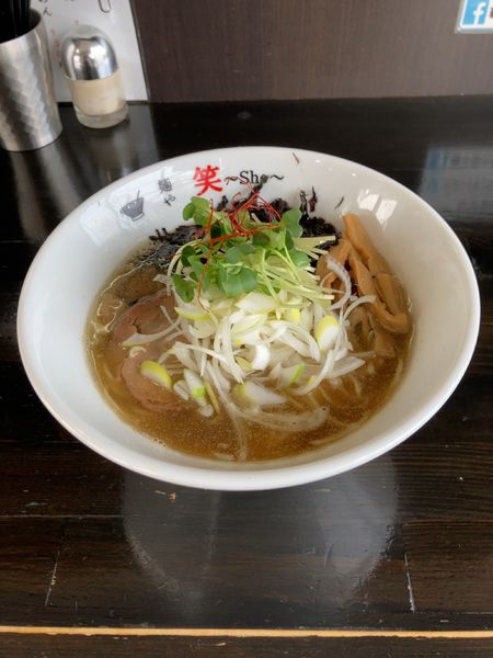 「ヒラコ煮干しらーめん 850円」@麺や 笑 ~Sho~の写真