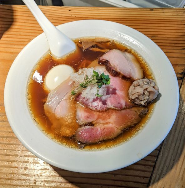 「特製醤油そば　1,280円」@麺処 篠はらの写真