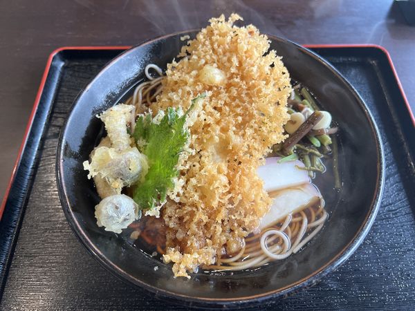 「天ぷらそば　900円」@レストラン藤の写真