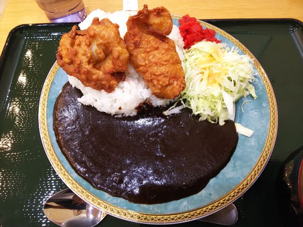 「唐揚げカレー　860円」@情熱食堂 弘前店の写真