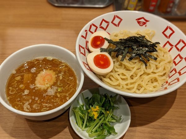 「味玉煮干し醤油つけ麺」@煮干しらーめん 玉五郎 天満本店の写真