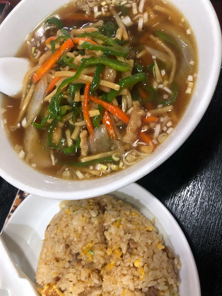 「青椒肉絲ラーメン」@龍盛菜館 渋谷店の写真