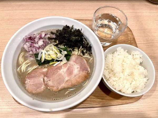 「【限定】 ②煮干しmiso (ビター) ご飯付き ￥900」@麺屋 幸生の写真