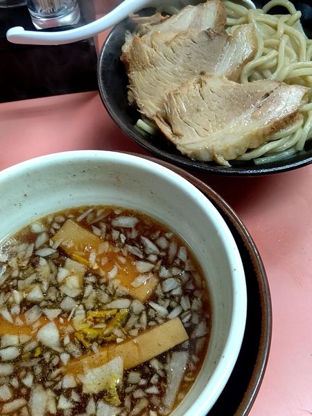 「獅子つけ麺　500円」@獅子王の写真
