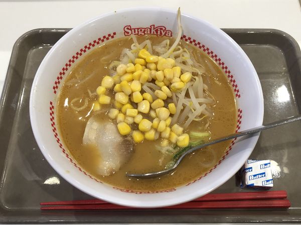 「味噌ラーメン　￥４９０」@スガキヤ イオンモール大髙店の写真