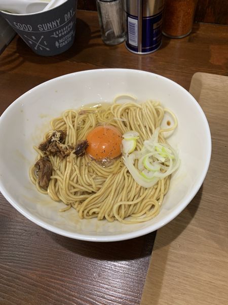 「釜玉」@中華蕎麦 萌芽の写真