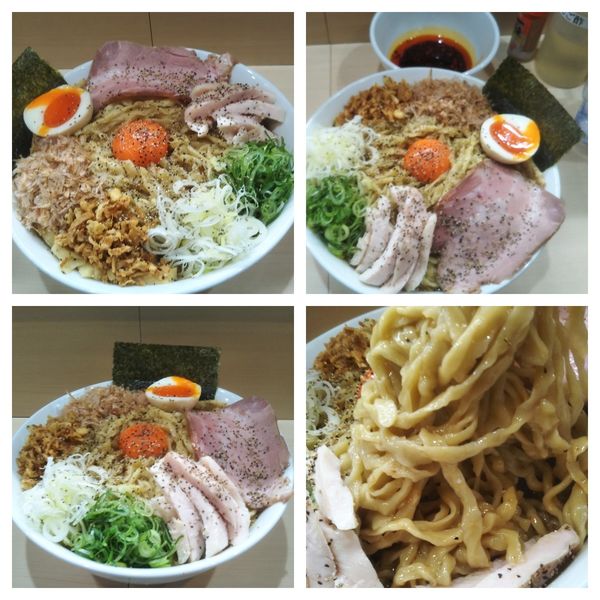 「地鶏と濃い玉のまぜそば➕特盛」@手揉み中華そば 中村の写真