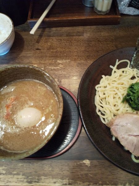 「つけ麺（味玉付き）」@横浜醤油豚骨ラーメン 銀十の写真