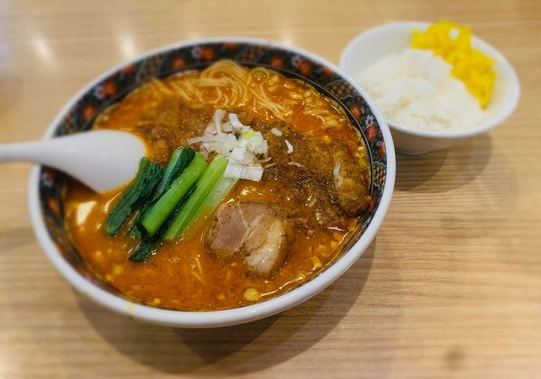 「排骨担々麺（大辛・バリカタ￥1080）他」@寿限無担々麺 上野店の写真