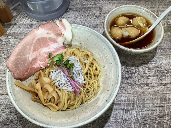 「ワンタンつけ麺（並）」@麺食堂 くにをの写真