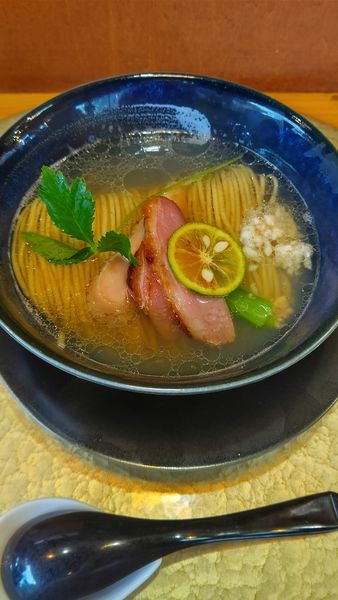 「塩中華蕎麦(鴨と焼き葱の炊き込みご飯)」@中華蕎麦 鳴神食堂の写真