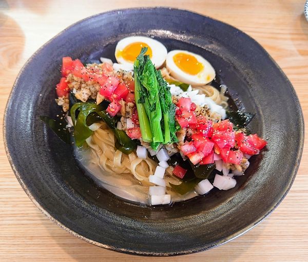 「冷やし浅蜊とワカメの和えそば【ゲリラ限定】」@麺 㐂色の写真