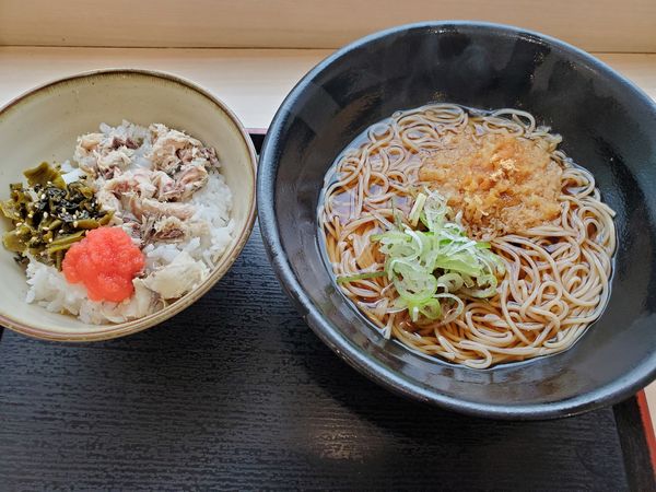 「焼鯖ごはん・温」@ゆで太郎 長者町店の写真