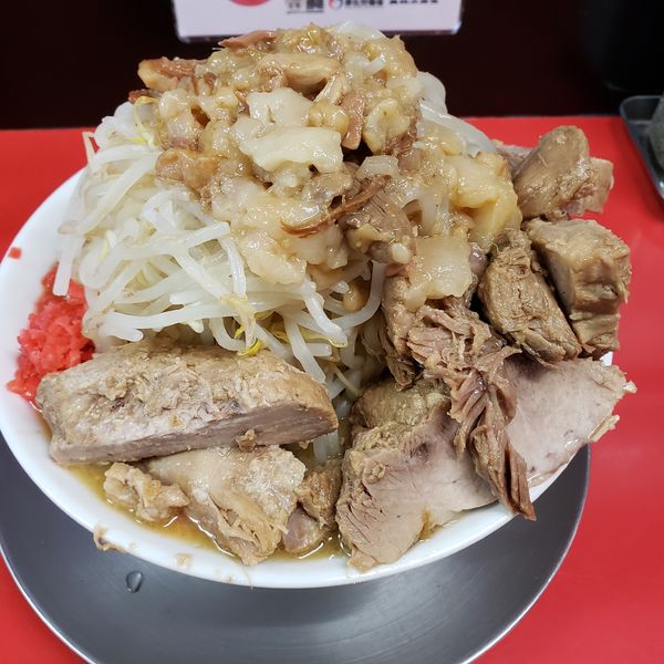 「みそ(並)＋豚まし」@ラーメンハイキックの写真