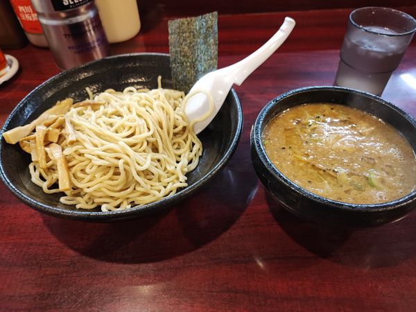 「味噌つけ麺」@こってりらーめん なりたけ 本八幡店の写真
