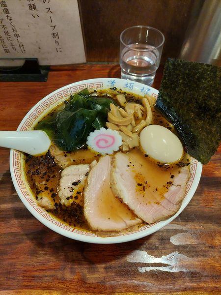 「特製中華そば＋中辛」@中華めん処 道頓堀の写真