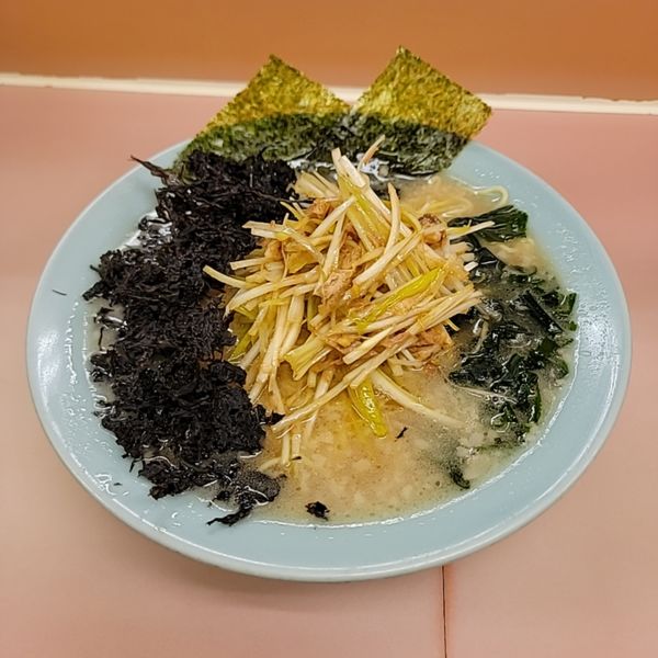 「ネギラーメン並岩のり」@ラーメンショップ椿 新奥多摩街道店の写真