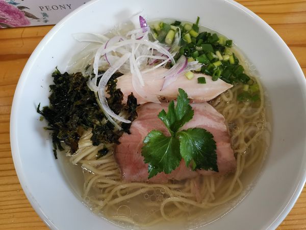 「貝出汁そば」@ラーメン屋 かたばみの写真