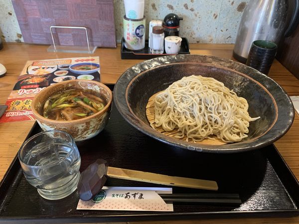 「鴨つけ（1050円）」@生そば あずま 流山青田店の写真