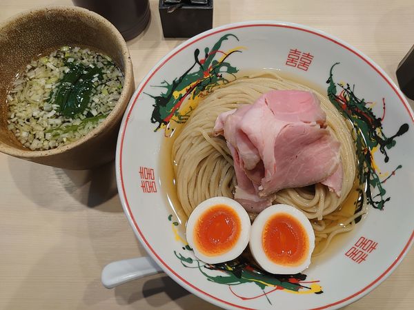 「ちょっとずつ鰹昆布水つけ(1150円)」@つけめん金龍の写真